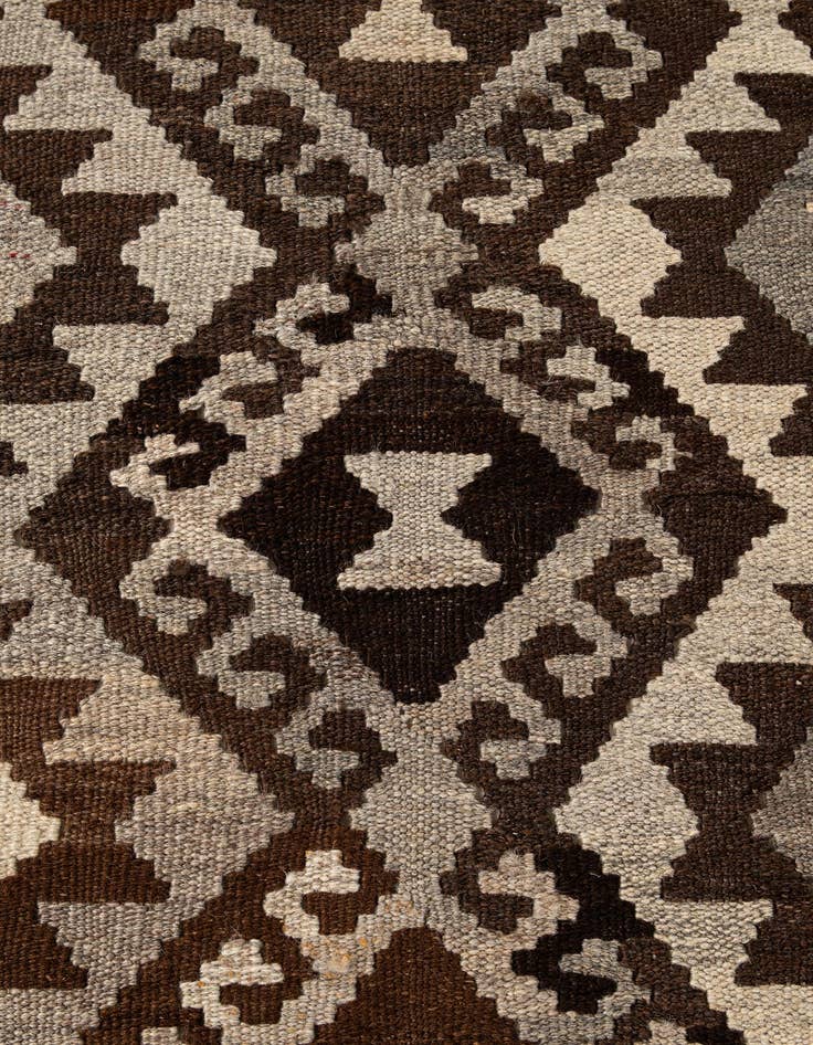 Detail image of  5' 5 x 6' 6  Hand Woven Kilim Maymana Wool Rug