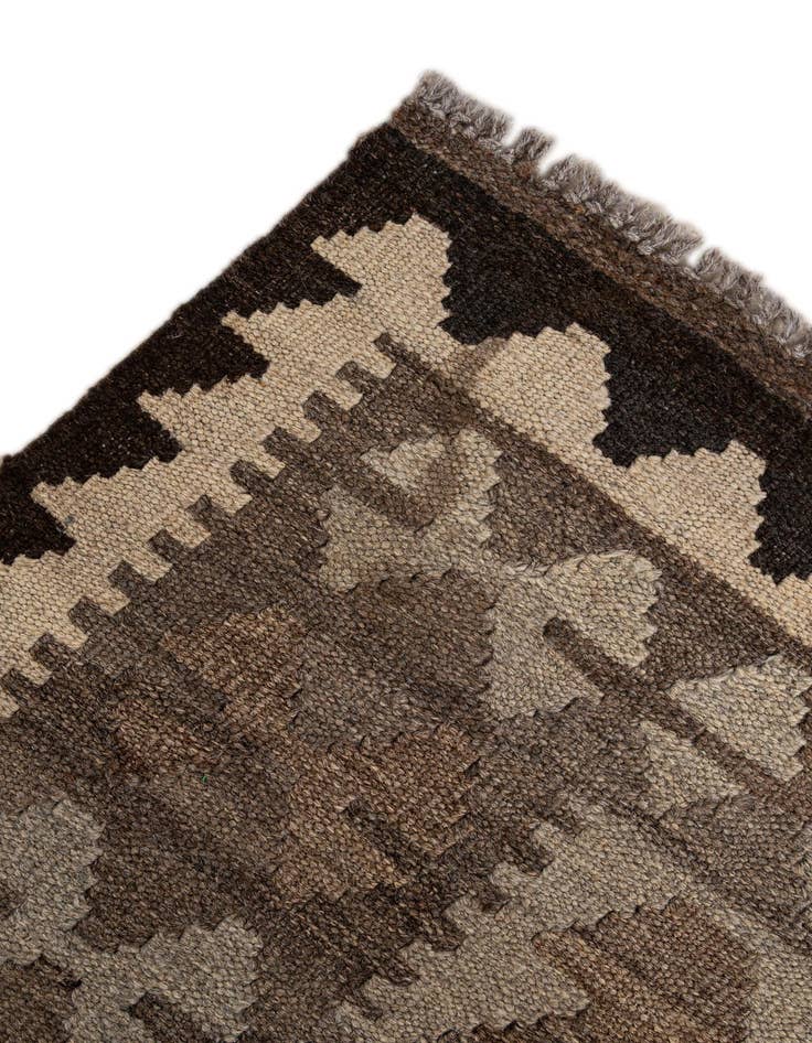 Detail image of  5' 4 x 6' 8  Hand Woven Kilim Maymana Wool Rug