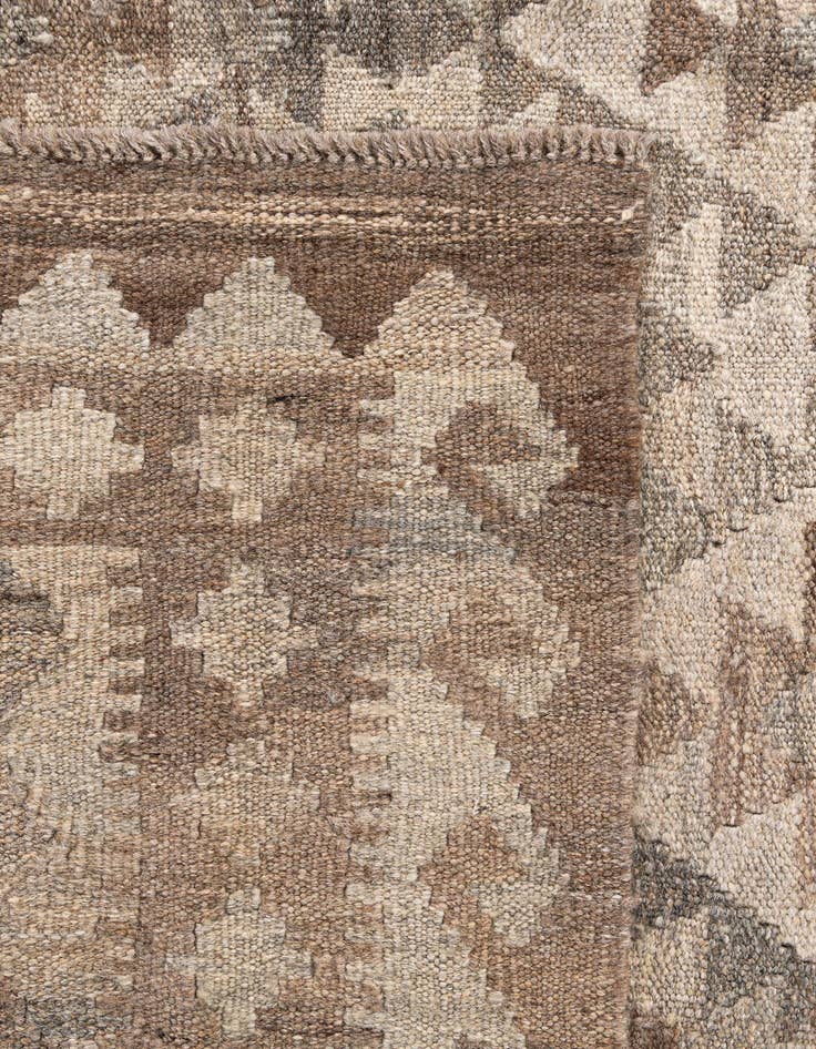 Detail image of  5' 7 x 7' 8  Hand Woven Kilim Maymana Wool Rug