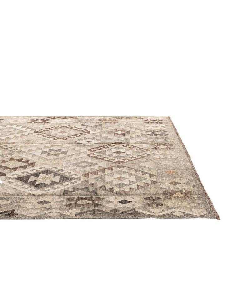 Detail image of  5' 9 x 7' 11  Hand Woven Kilim Maymana Wool Rug