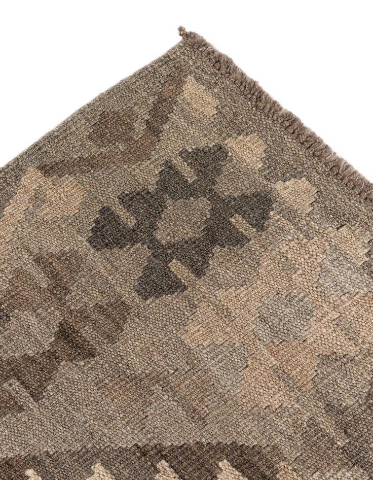 Detail image of  5' 8 x 7' 10  Hand Woven Kilim Maymana Wool Rug