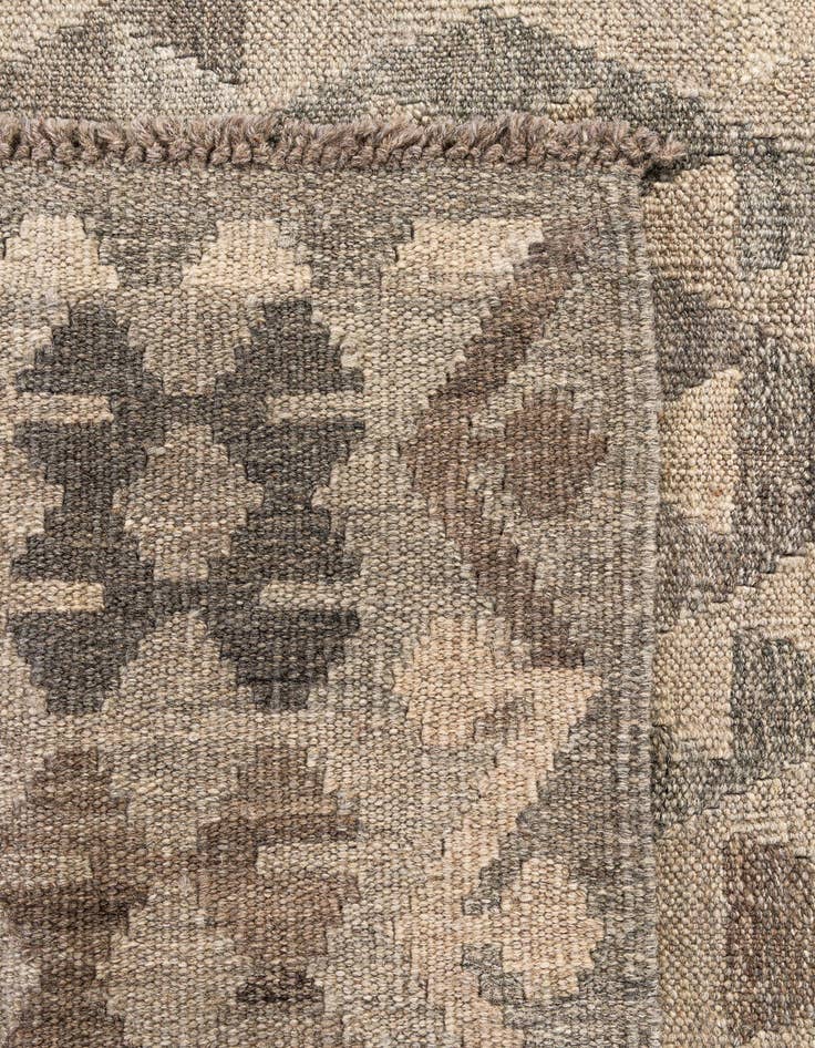 Detail image of  5' 8 x 7' 10  Hand Woven Kilim Maymana Wool Rug