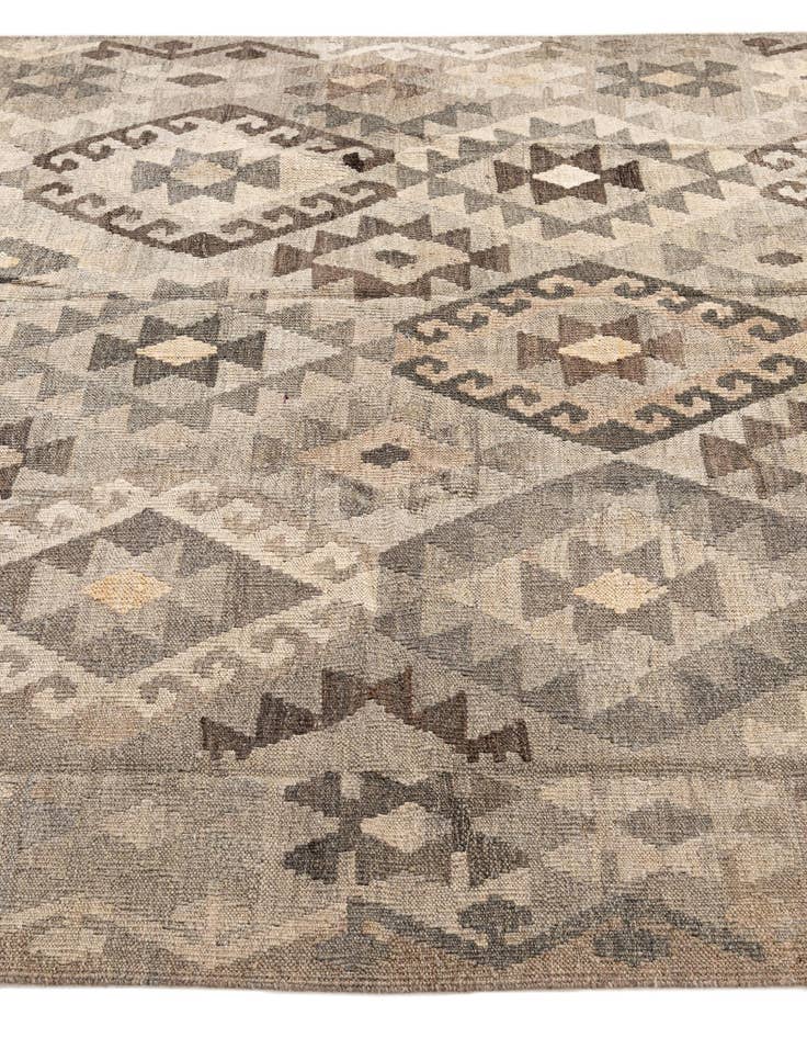 Detail image of  5' 7 x 7' 10  Hand Woven Kilim Maymana Wool Rug