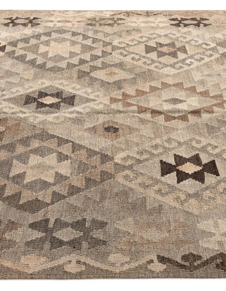 Detail image of  5' 9 x 7' 11  Hand Woven Kilim Maymana Wool Rug