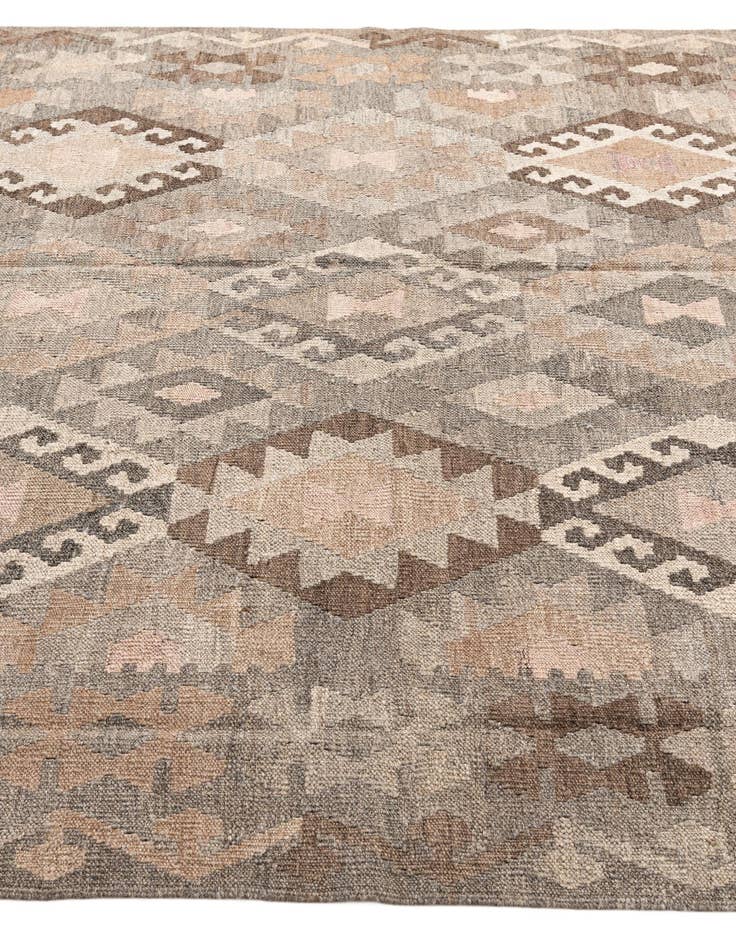 Detail image of  5' 9 x 7' 11  Hand Woven Kilim Maymana Wool Rug