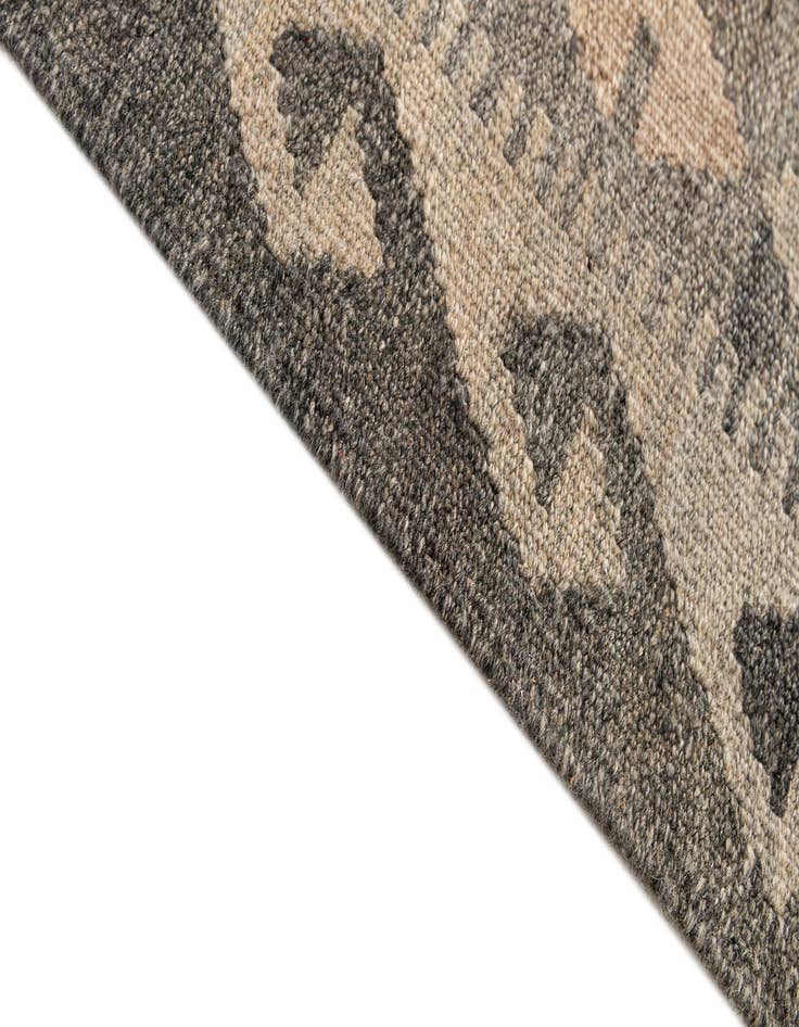 Detail image of  5' 8 x 8' 1  Hand Woven Kilim Maymana Wool Rug