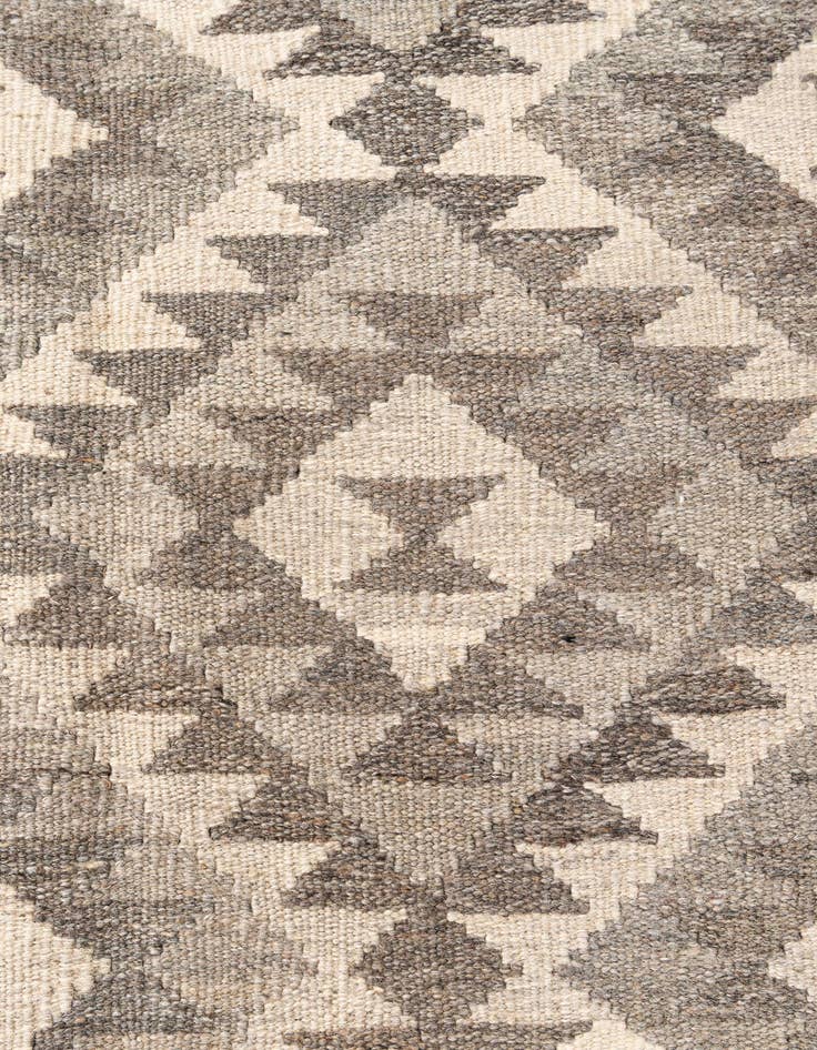 Detail image of  5' 8 x 8' 2  Hand Woven Kilim Maymana Wool Rug
