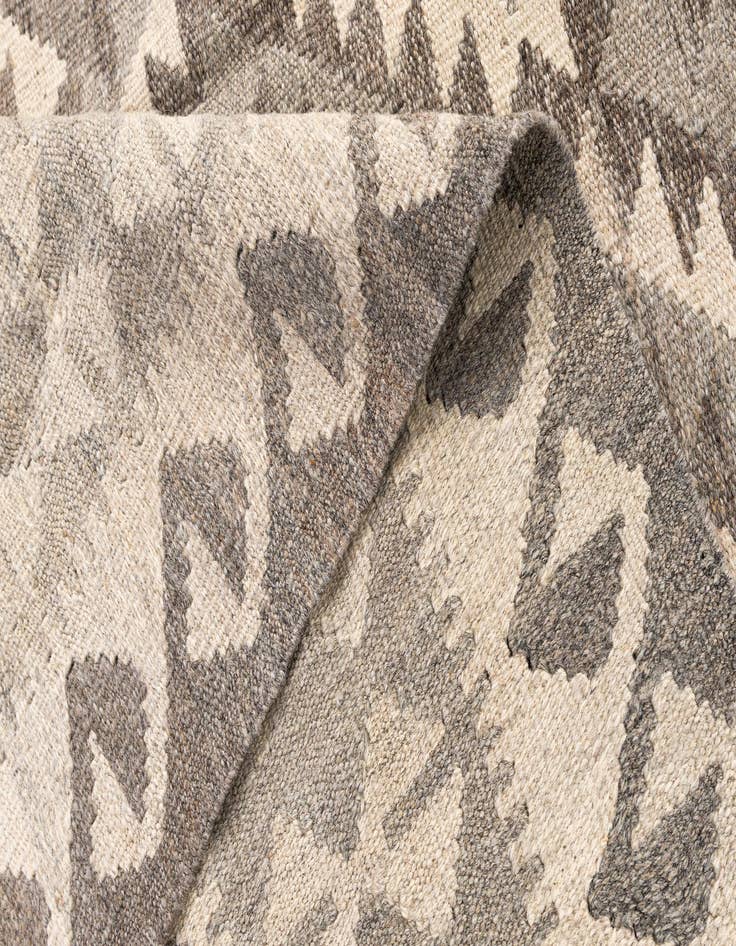 Detail image of  5' 8 x 8' 2  Hand Woven Kilim Maymana Wool Rug