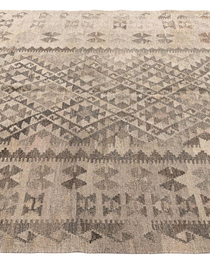 Detail image of  5' 6 x 8' 4  Hand Woven Kilim Maymana Wool Rug