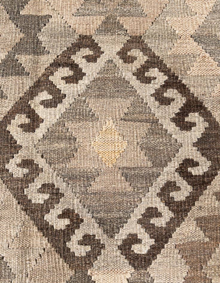 Detail image of  5' 11 x 7' 7  Hand Woven Kilim Maymana Wool Rug