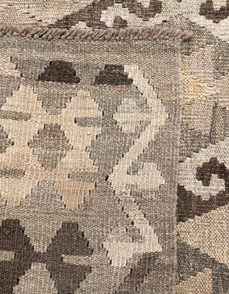 Detail image of  5' 11 x 7' 7  Hand Woven Kilim Maymana Wool Rug