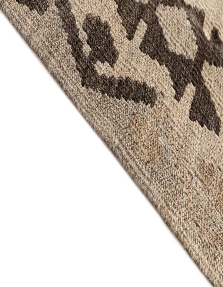 Detail image of  6' x 7' 7  Hand Woven Kilim Maymana Wool Rug