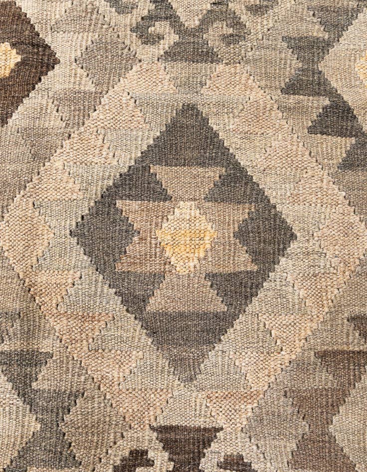 Detail image of  6' x 7' 7  Hand Woven Kilim Maymana Wool Rug