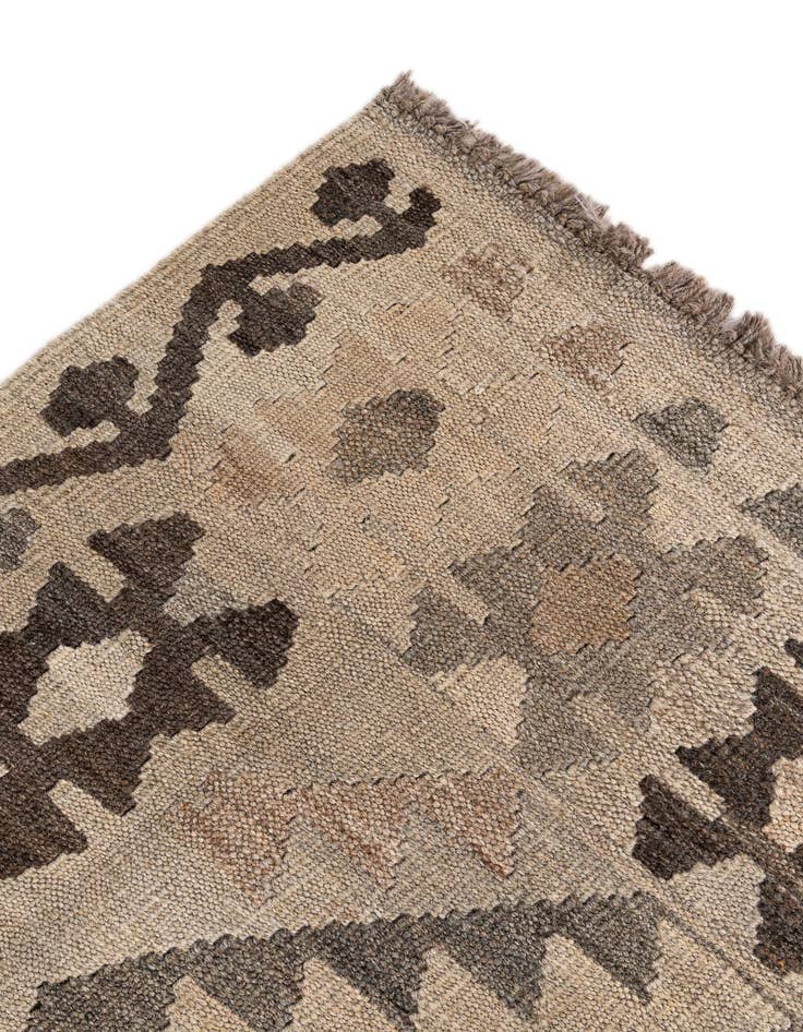 Detail image of  6' x 7' 7  Hand Woven Kilim Maymana Wool Rug