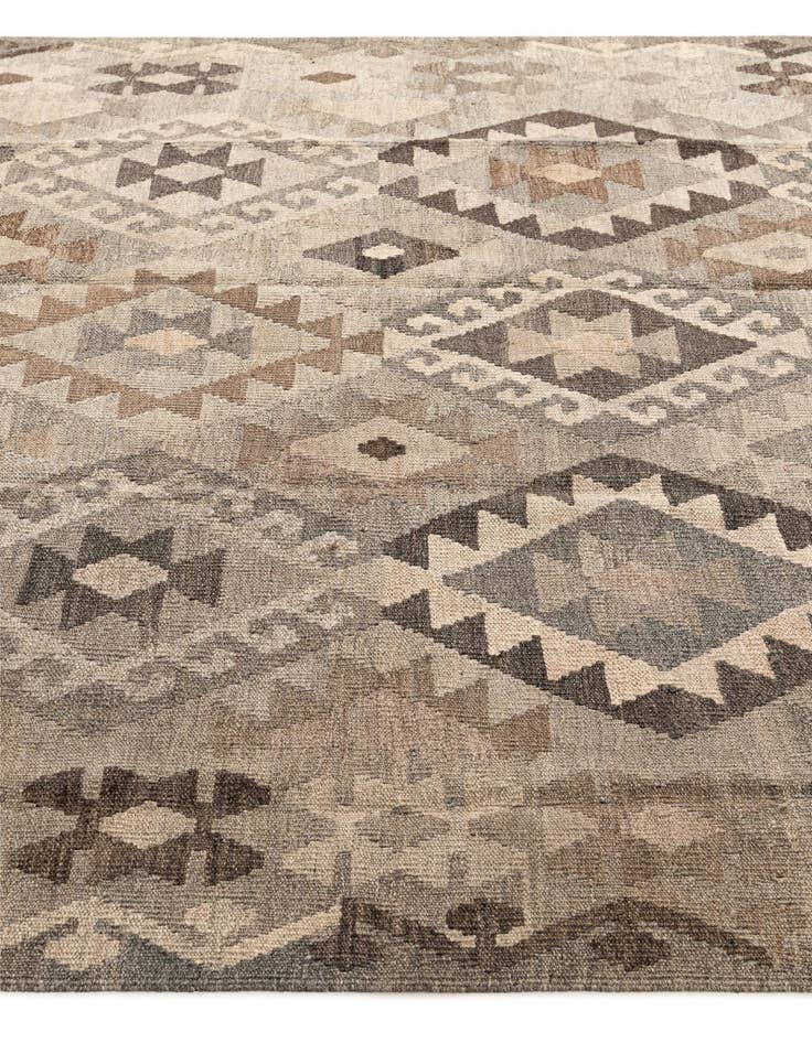 Detail image of  5' 10 x 7' 11  Hand Woven Kilim Maymana Wool Rug