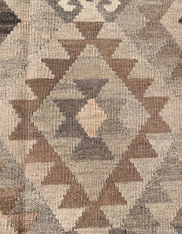 Detail image of  5' 10 x 7' 11  Hand Woven Kilim Maymana Wool Rug