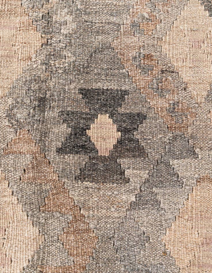 Detail image of  5' 9 x 8'  Hand Woven Kilim Maymana Wool Rug