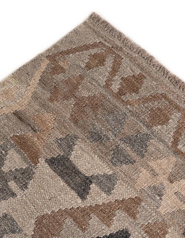 Detail image of  5' 9 x 8'  Hand Woven Kilim Maymana Wool Rug