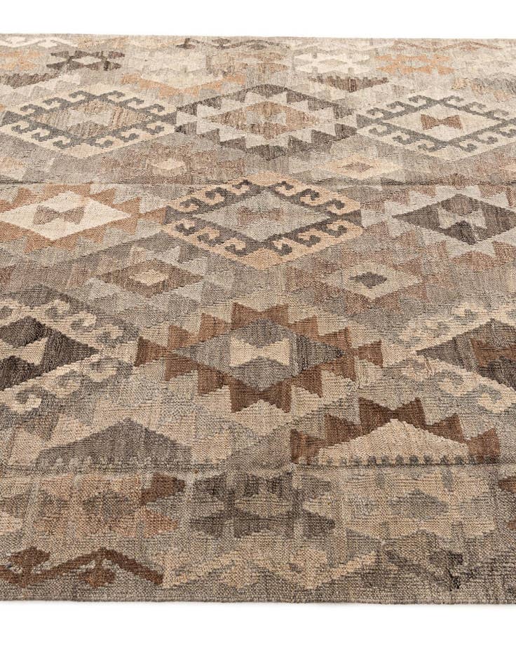 Detail image of  5' 11 x 7' 10  Hand Woven Kilim Maymana Wool Rug