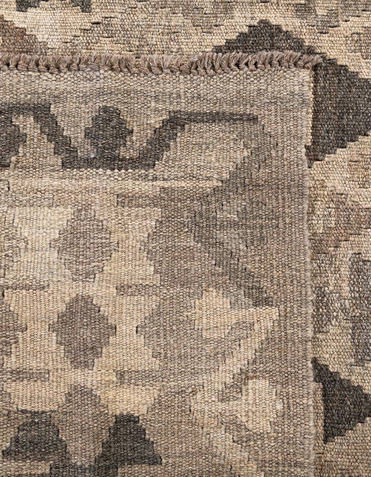 Detail image of  5' 10 x 8' 3  Hand Woven Kilim Maymana Wool Rug