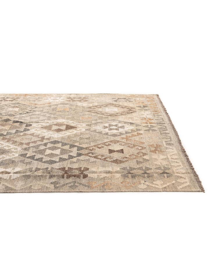 Detail image of  5' 10 x 8' 3  Hand Woven Kilim Maymana Wool Rug