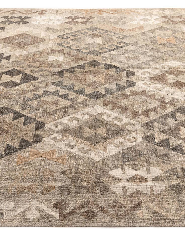 Detail image of  5' 10 x 8' 3  Hand Woven Kilim Maymana Wool Rug