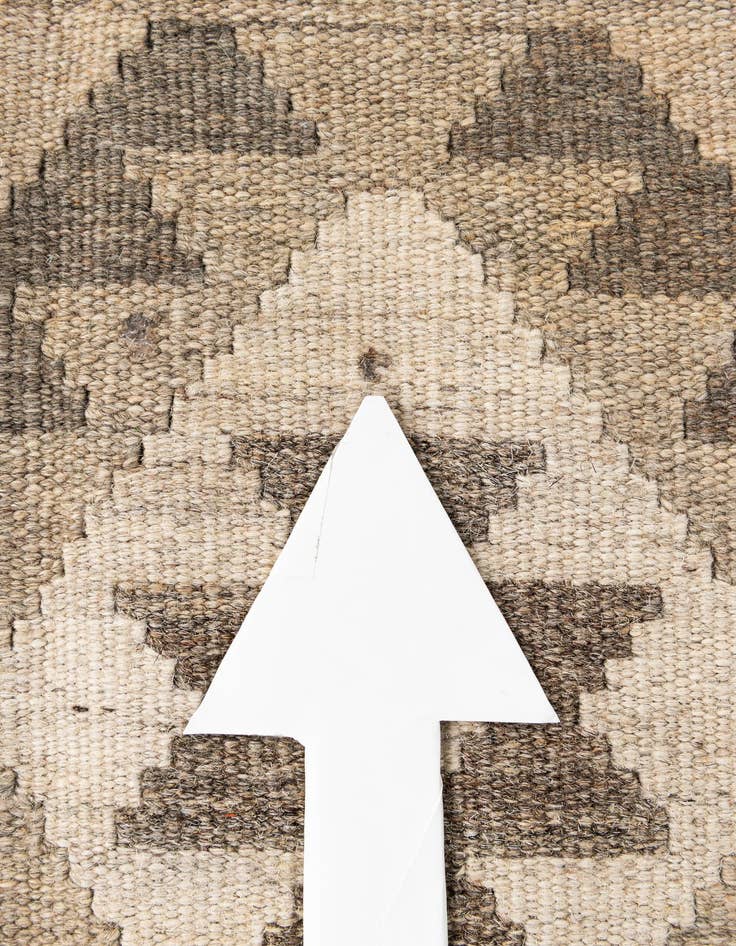 Detail image of  5' 10 x 8' 3  Hand Woven Kilim Maymana Wool Rug