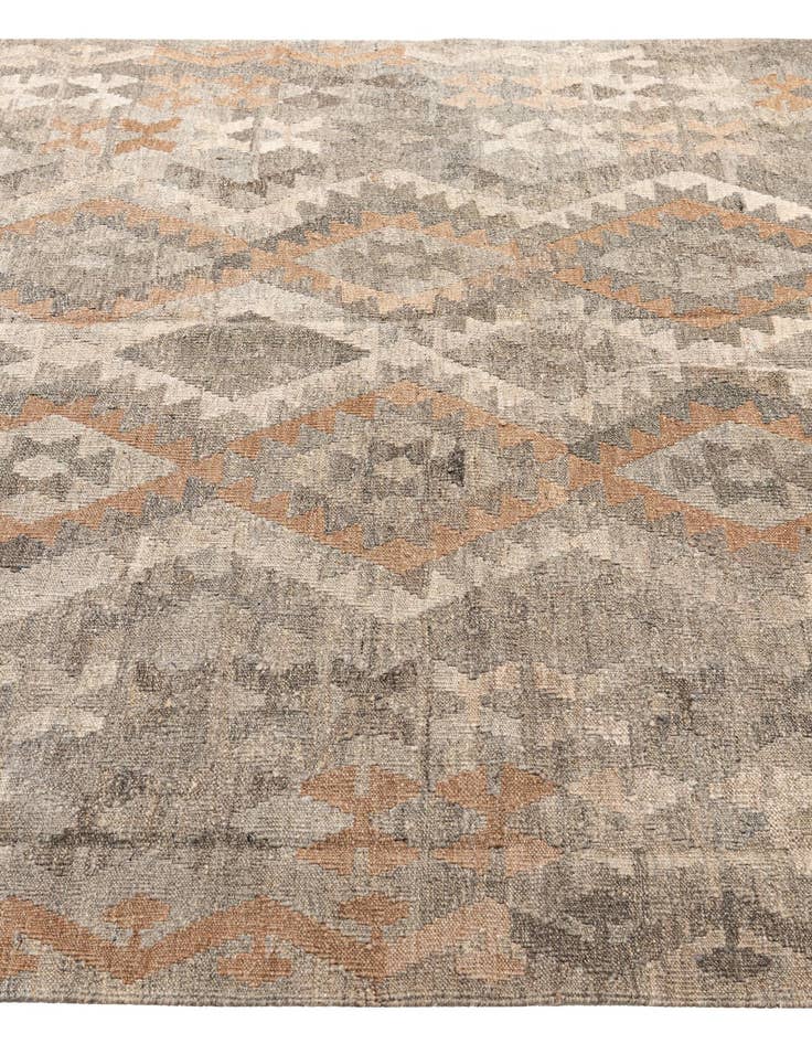 Detail image of  5' 9 x 8' 2  Hand Woven Kilim Maymana Wool Rug