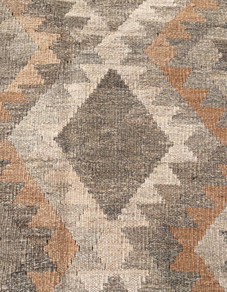 Detail image of  5' 9 x 8' 2  Hand Woven Kilim Maymana Wool Rug