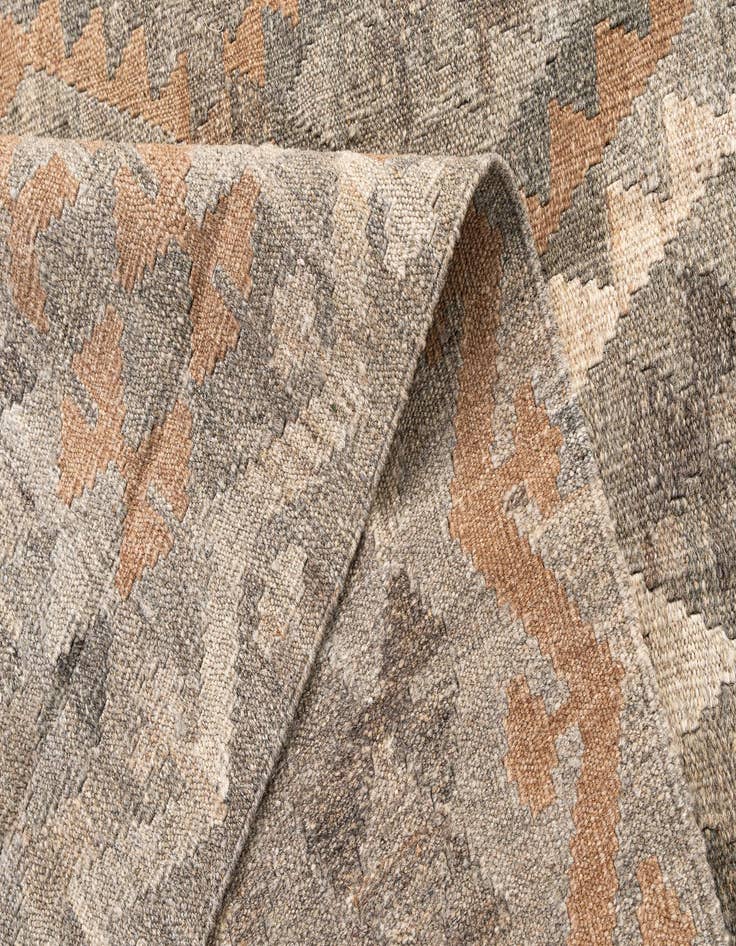 Detail image of  5' 9 x 8' 2  Hand Woven Kilim Maymana Wool Rug