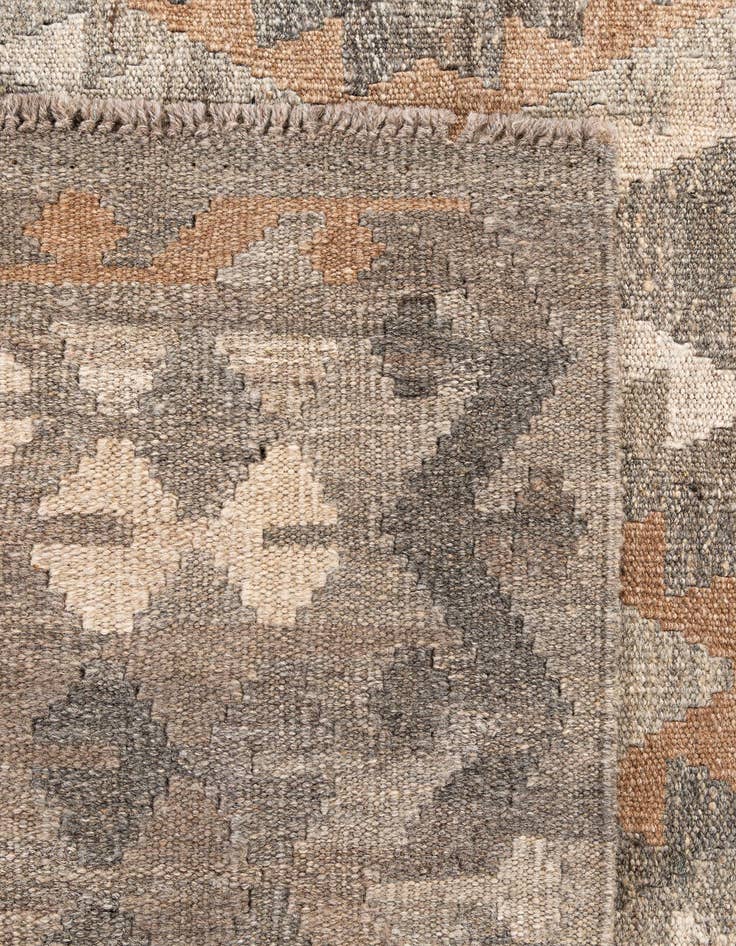 Detail image of  5' 9 x 8' 2  Hand Woven Kilim Maymana Wool Rug