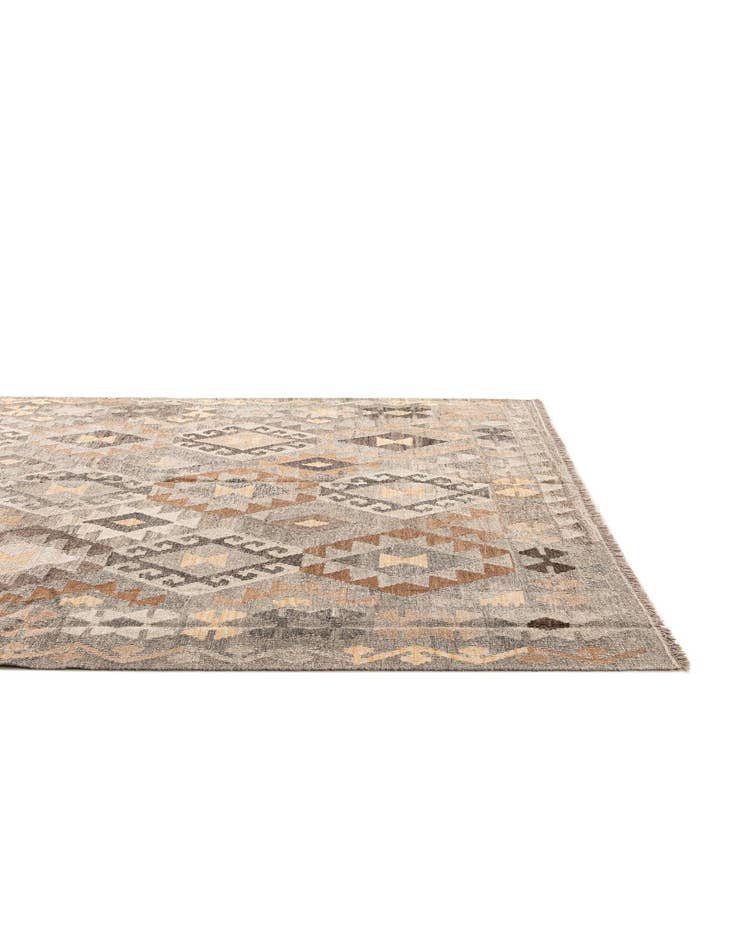 Detail image of  5' 9 x 8' 1  Hand Woven Kilim Maymana Wool Rug