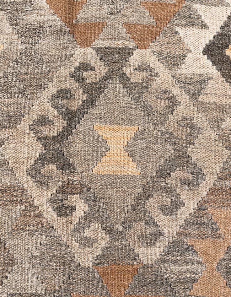 Detail image of  5' 9 x 8' 1  Hand Woven Kilim Maymana Wool Rug