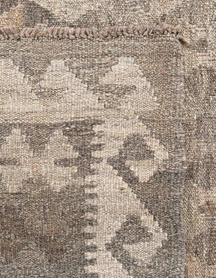 Detail image of  5' 10 x 8' 3  Hand Woven Kilim Maymana Wool Rug