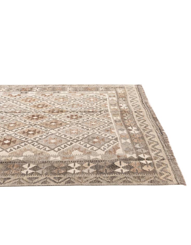 Detail image of  5' 9 x 8' 6  Hand Woven Kilim Maymana Wool Rug