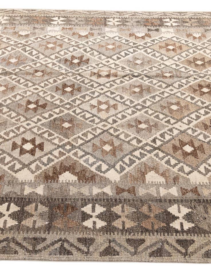 Detail image of  5' 9 x 8' 6  Hand Woven Kilim Maymana Wool Rug