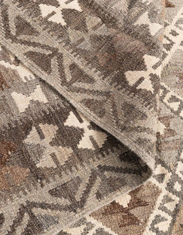 Detail image of  5' 9 x 8' 6  Hand Woven Kilim Maymana Wool Rug