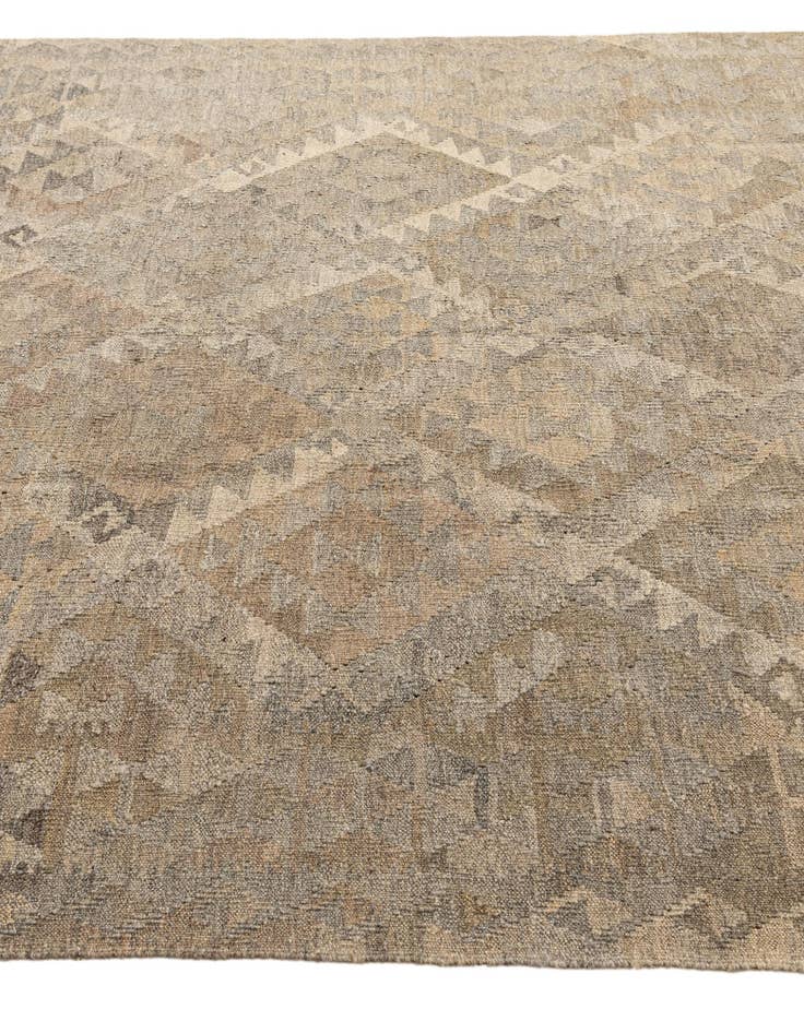 Detail image of  6' 1 x 9' 2  Hand Woven Kilim Maymana Wool Rug