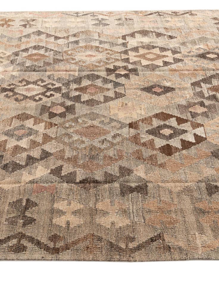 Detail image of  6' 2 x 8'  Hand Knotted Kilim Maymana Wool Rug