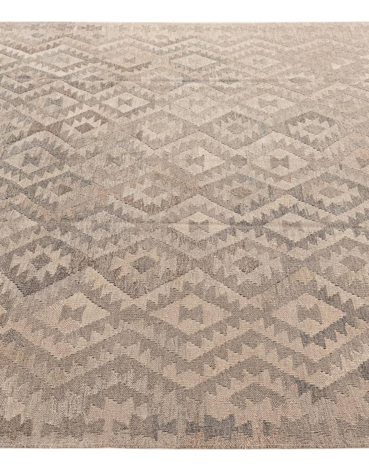 Detail image of  6' 4 x 9' 9  Hand Woven Kilim Maymana Wool Rug