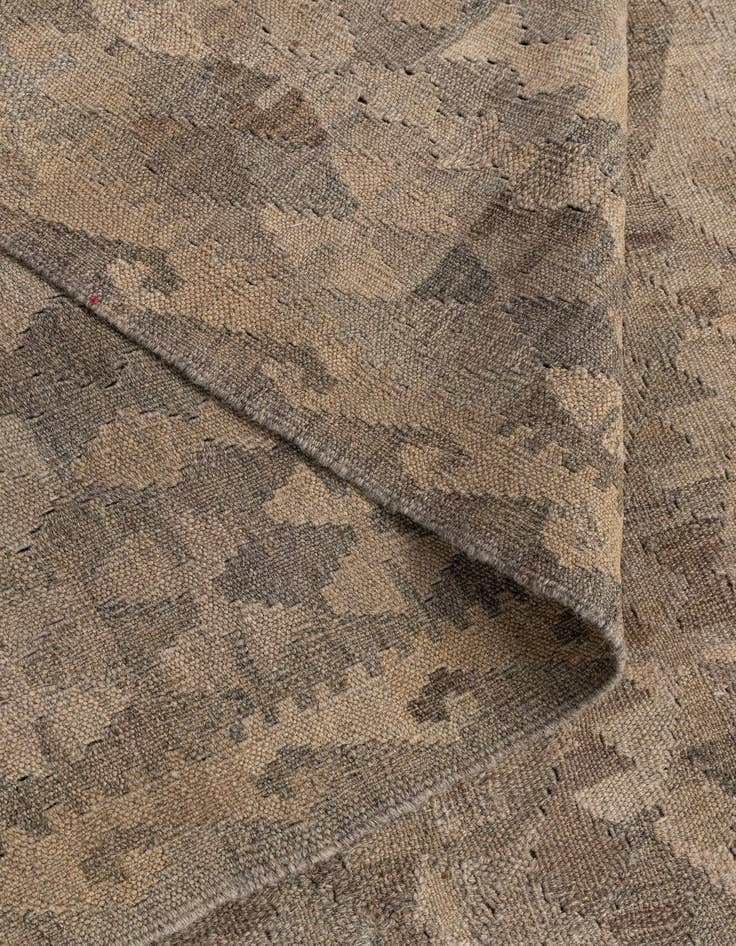 Detail image of  6' 8 x 9' 4  Hand Woven Kilim Maymana Wool Rug