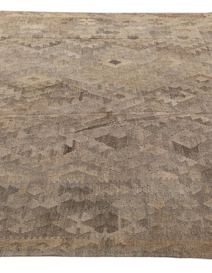 Detail image of  6' 8 x 9' 4  Hand Woven Kilim Maymana Wool Rug