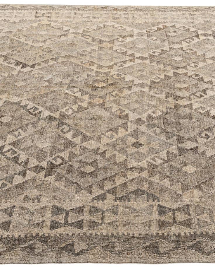 Detail image of  6' 9 x 9' 7  Hand Woven Kilim Maymana Wool Rug