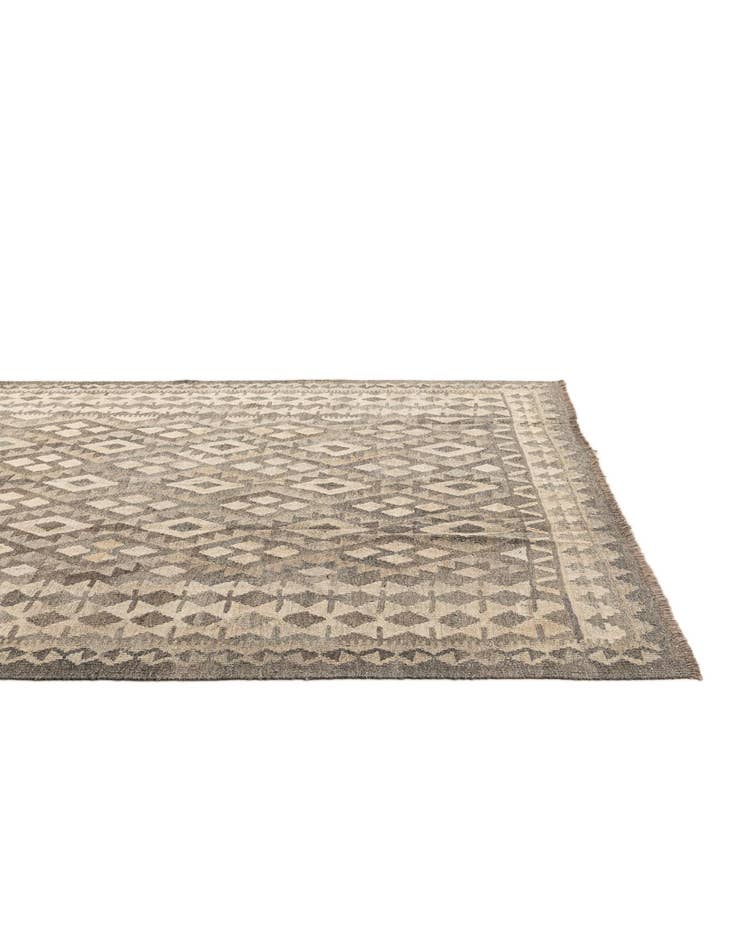 Detail image of  6' 9 x 9' 6  Hand Knotted Kilim Maymana Wool Rug