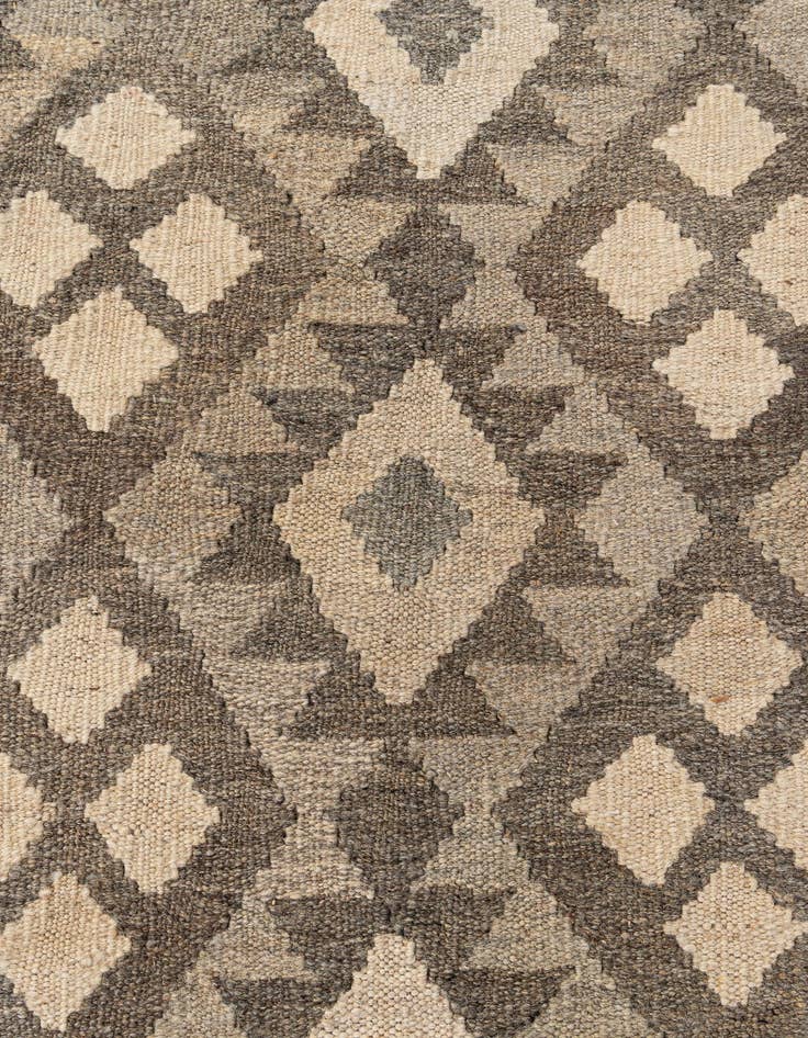 Detail image of  6' 9 x 9' 6  Hand Knotted Kilim Maymana Wool Rug