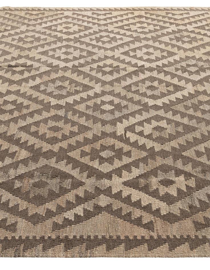 Detail image of  6' 8 x 9' 8  Hand Woven Kilim Maymana Wool Rug