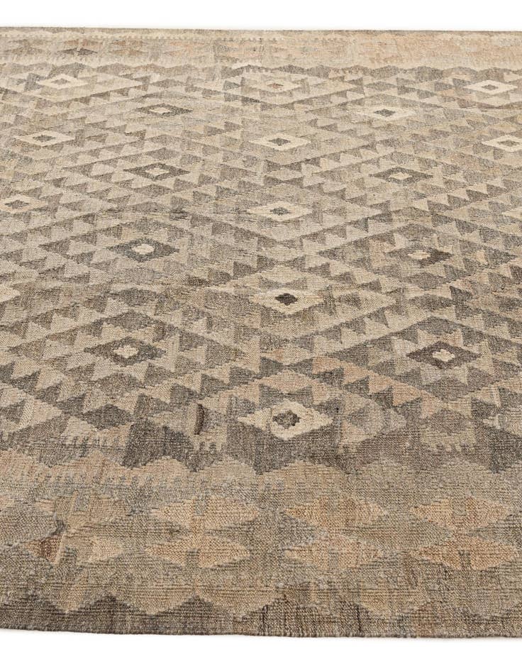 Detail image of  6' 9 x 9' 7  Hand Woven Kilim Maymana Wool Rug