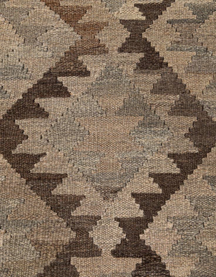 Detail image of  6' 9 x 9' 7  Hand Woven Kilim Maymana Wool Rug