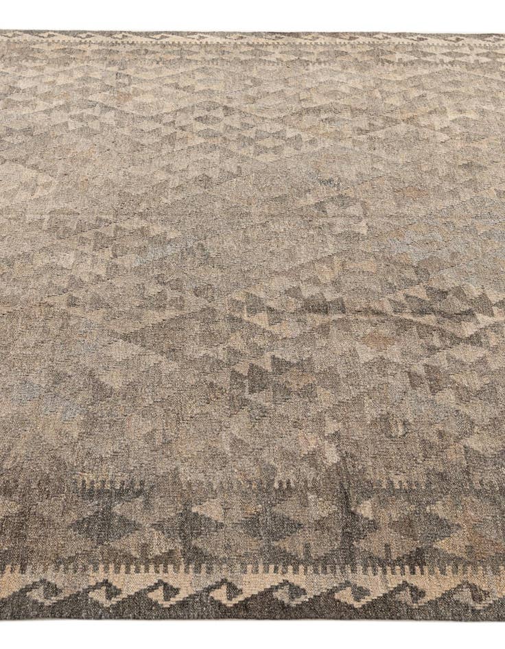 Detail image of  6' 7 x 9' 8  Hand Woven Kilim Maymana Wool Rug