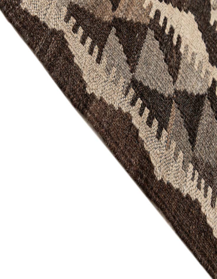 Detail image of  6' 9 x 9' 6  Hand Woven Kilim Maymana Wool Rug
